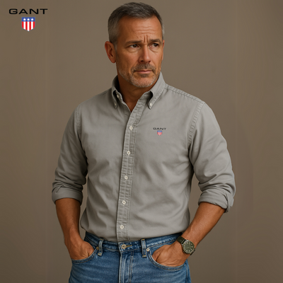 Camicia casual a maniche lunghe da uomo