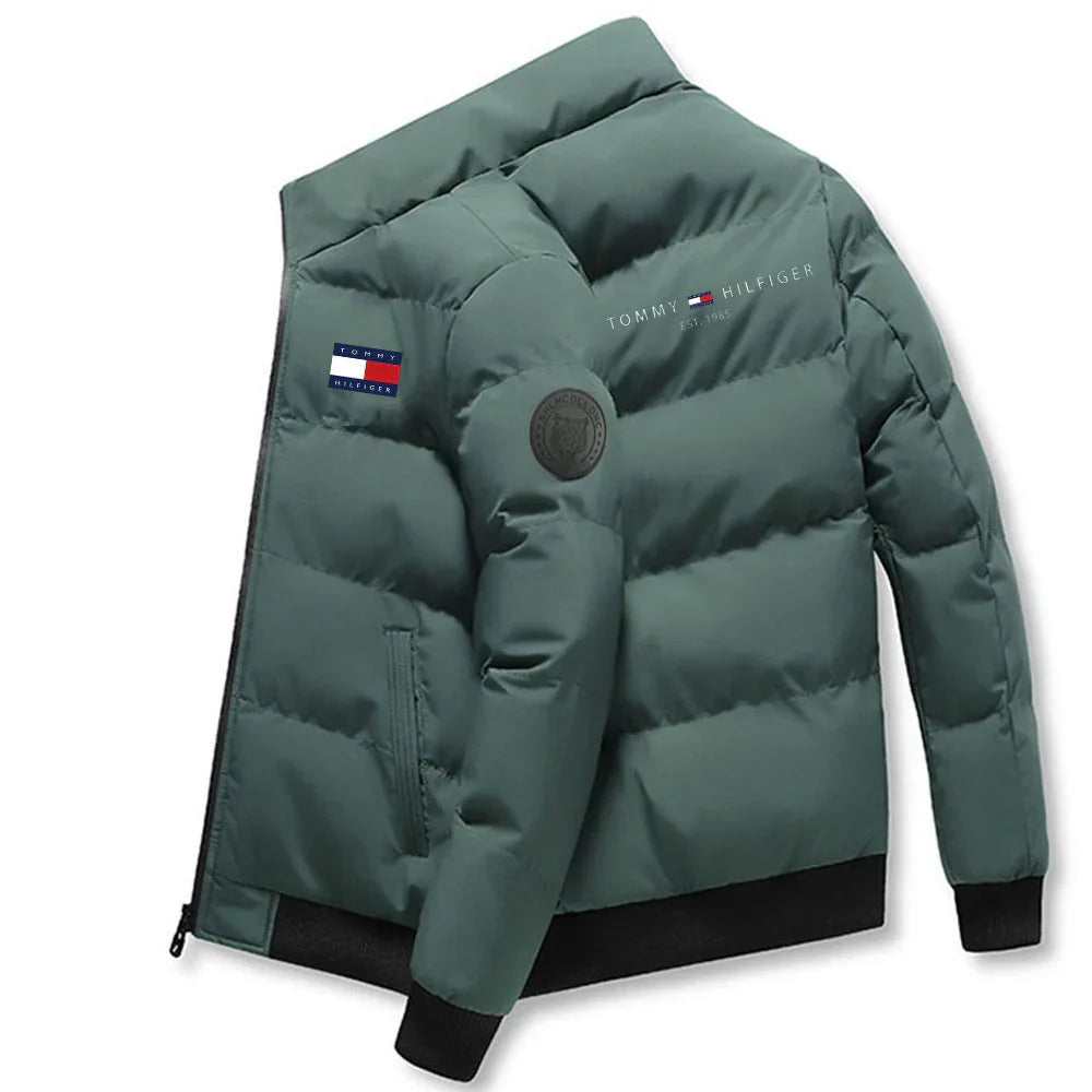 Elegante giacca puffer senza cappuccio