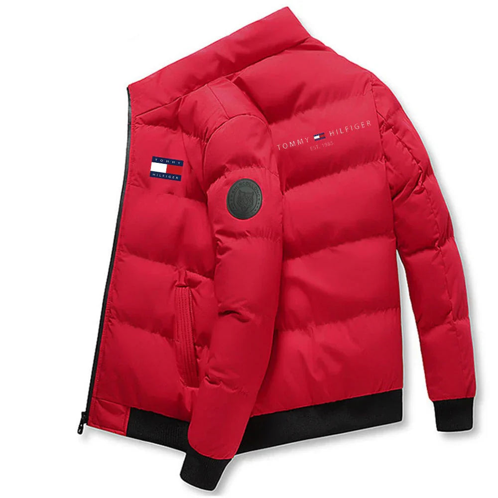 Elegante giacca puffer senza cappuccio