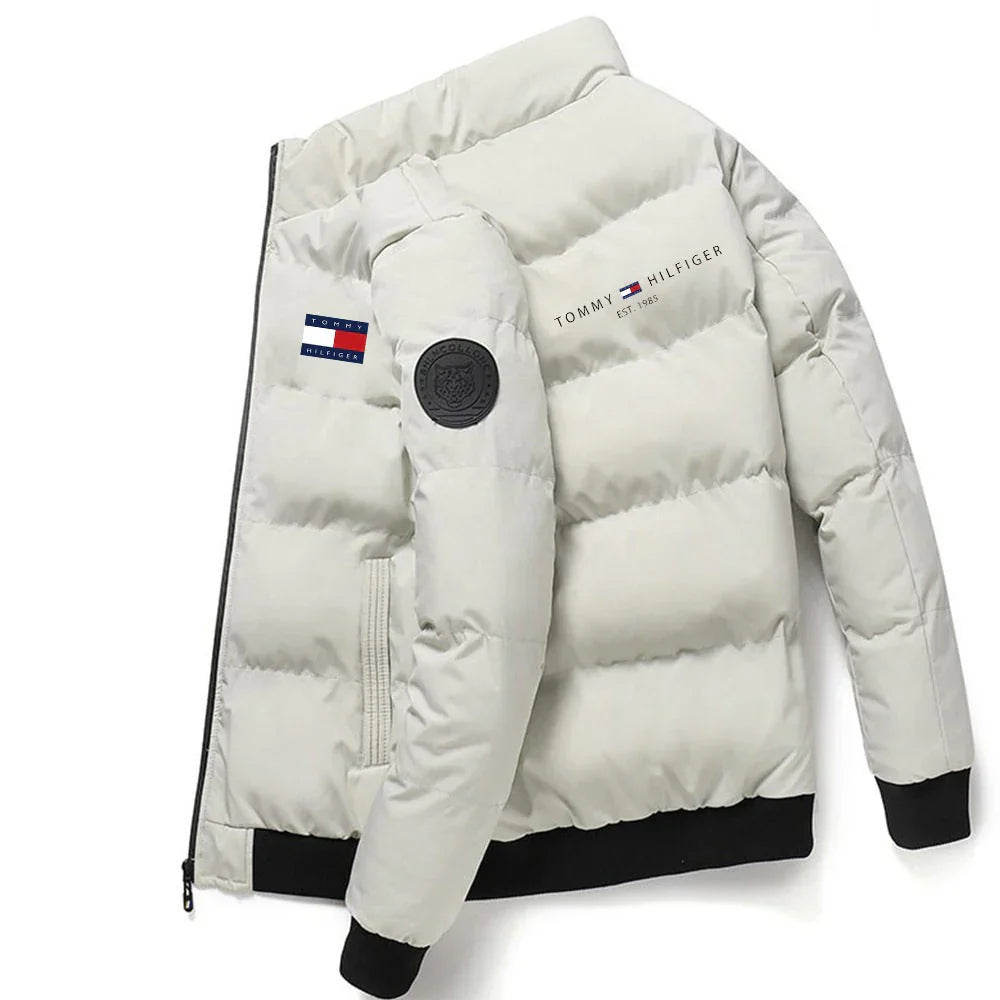 Elegante giacca puffer senza cappuccio