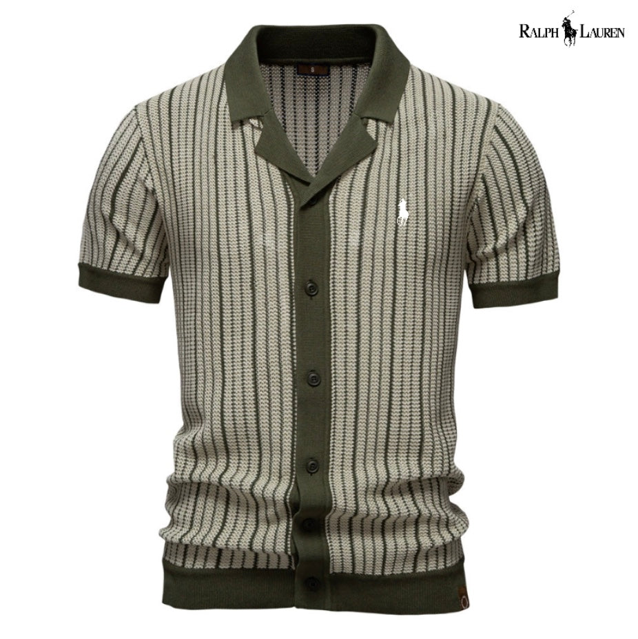 Camicia da uomo in maglia con risvolto Tee