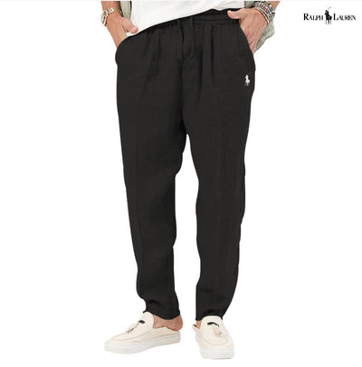 Pantaloni di lino casual da uomo