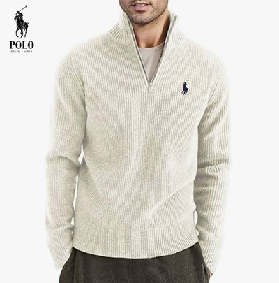 Maglione con cerniera in cotone da uomo